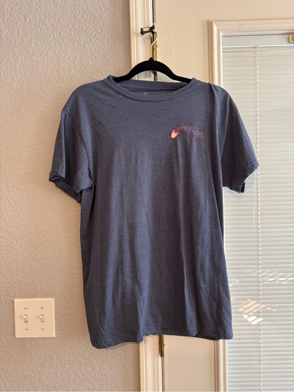 Pink Floyd 2023 Tour Graphic Band Tee Blue Gray Size L